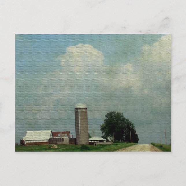 A Rural Farm Scene Postcard (Front)