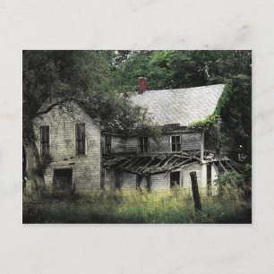 A Rural Missouri Abandoned House Postcard