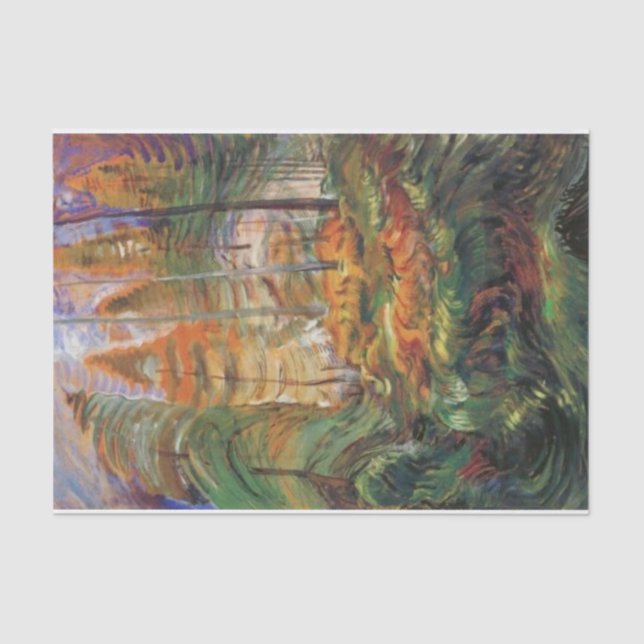 A Rushing Sea of Undergrowth by Emily Carr Tissue Paper (Front)