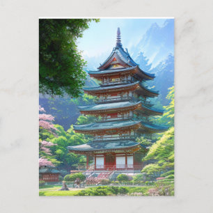 A Rustic Pagoda Postcard