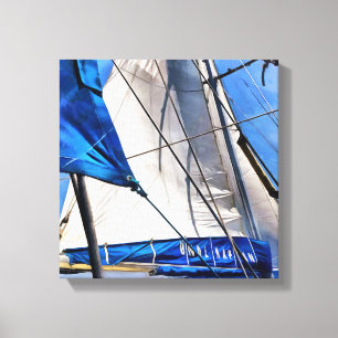 A Sailor Is An Artist And His Medium The Wind Canvas Print