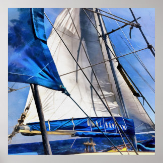 A Sailor Is An Artist And His Medium The Wind Poster