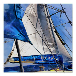 A Sailor Is An Artist And His Medium The Wind Poster
