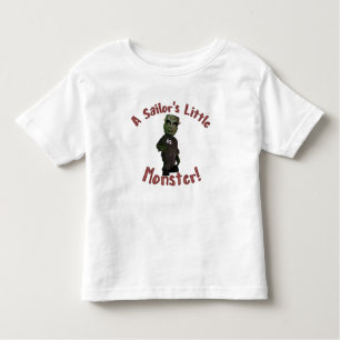 A Sailor's Little Monster Toddler T-Shirt