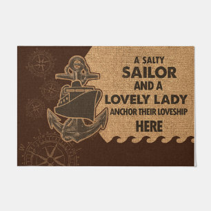 A Salty Sailor And A Lovely Lady Doormat