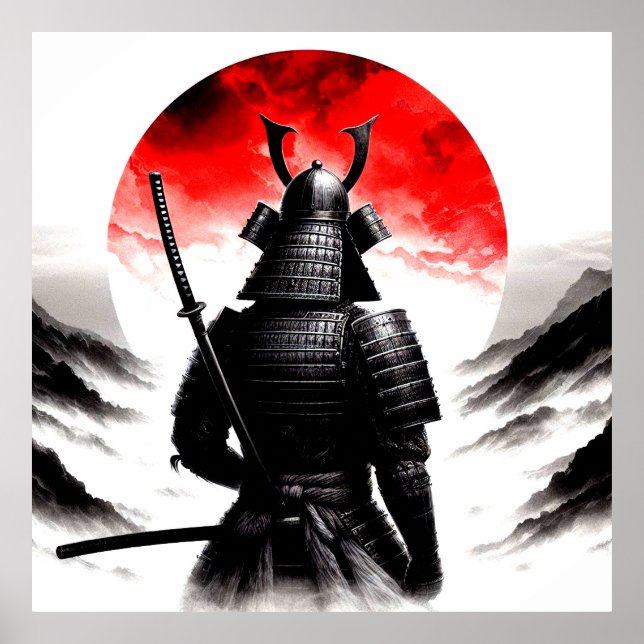  A Samurai Warrior In Traditional Armour Poster (Front)