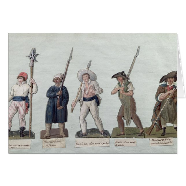 A Sans Culotte with his Pike, a Carter (Front Horizontal)