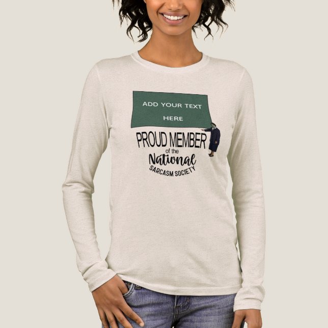 A Sarcastic Presentation - Blank For Custom Text  Tri-Blend Shirt (Front)