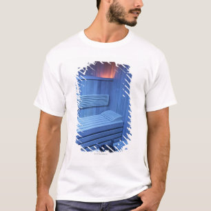 A sauna in blue light, Sweden. T-Shirt