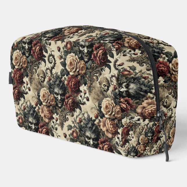 A Savage Sanctum – Gothic Victorian Design  Dopp Kit (Right Corner)