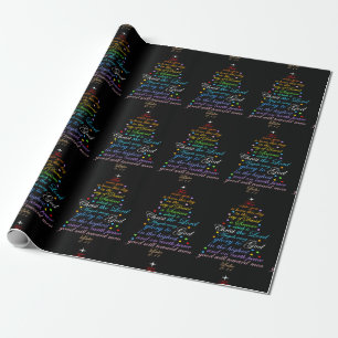 A Saviour is Born Luke 2-11 Christmas wrapping Paper