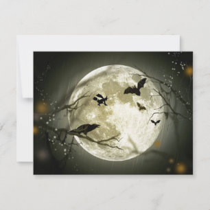 A Scary Witchy Moon Invitation