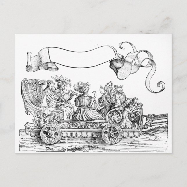 A Scene from Maximilian's Triumphal Procession Postcard (Front)