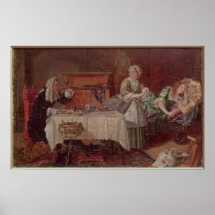 A Scene from 'Tartuffe' by Moliere, 1850 Poster