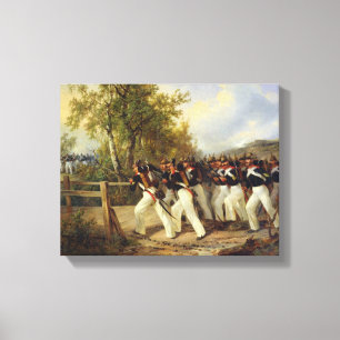 A Scene from the soldier's life, 1849 Canvas Print