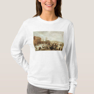 A Scene on the Ice near a Town, c.1615 T-Shirt