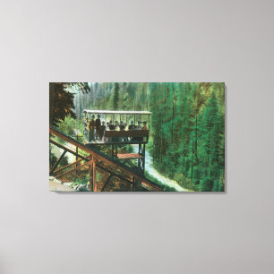 A Scenic Railway Along the Sacramento River Canvas Print