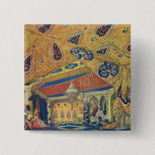 A Scheherazade Salon 15 Cm Square Badge