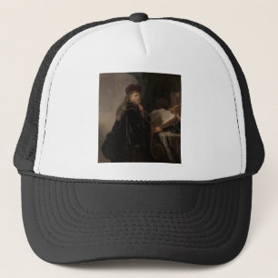 A Scholar Seated at a Desk - Rembrandt - c1634 Trucker Hat