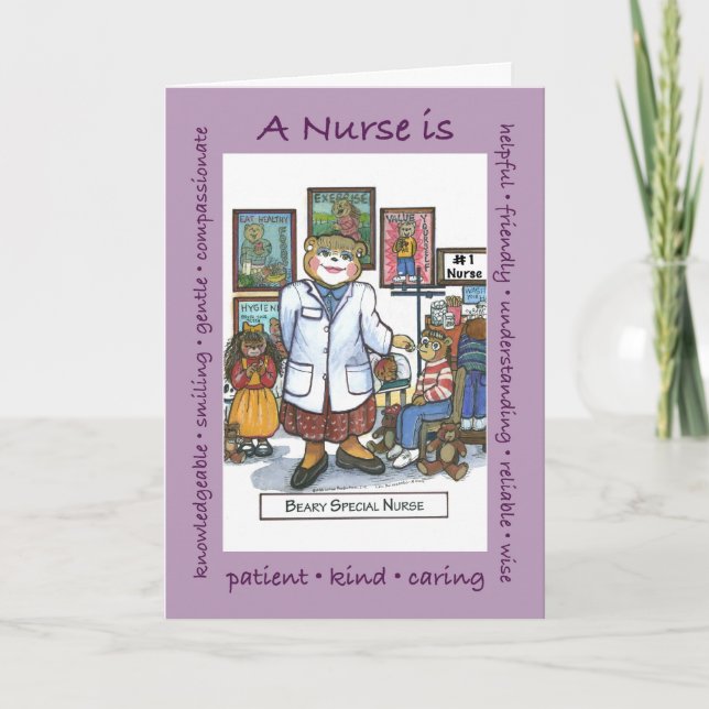 A School Nurse is... card (Front)