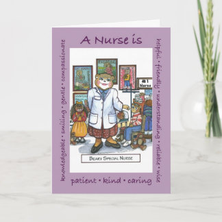 A School Nurse is... card
