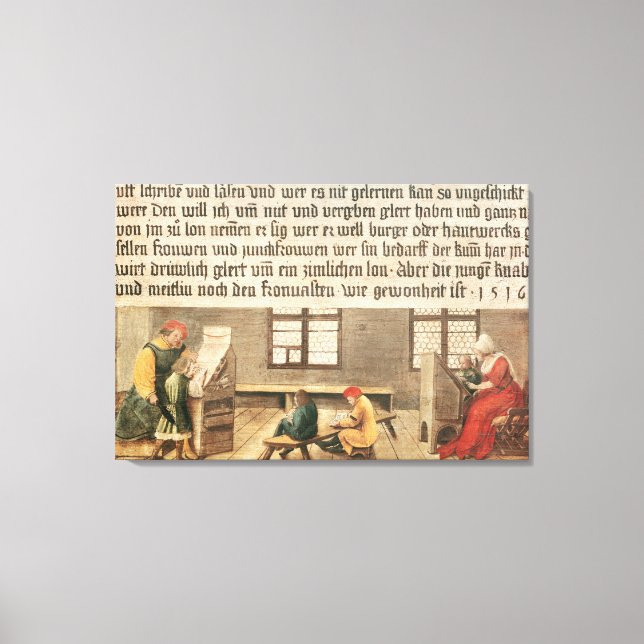 A School Teacher Canvas Print (Front)