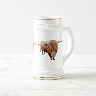 A Scottish highland cattle Beer Stein