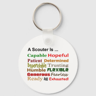 A Scouter Is … Keychain (Spoof on the Scout Law)