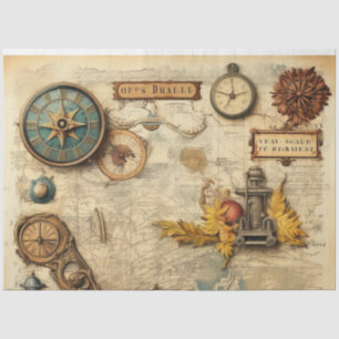 A Scrappy Nautical Series Design 11 Tissue Paper