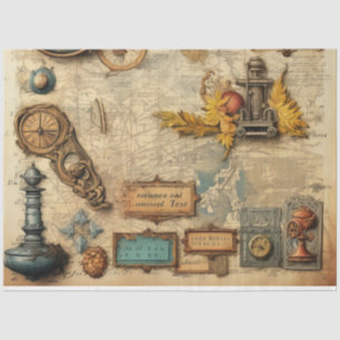 A Scrappy Nautical Series Design 12 Tissue Paper