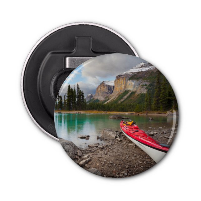 A sea kayak ashore at Spirit Island Bottle Opener (Front)