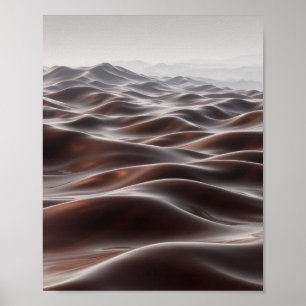 A Sea of Liquid Bronze Poster