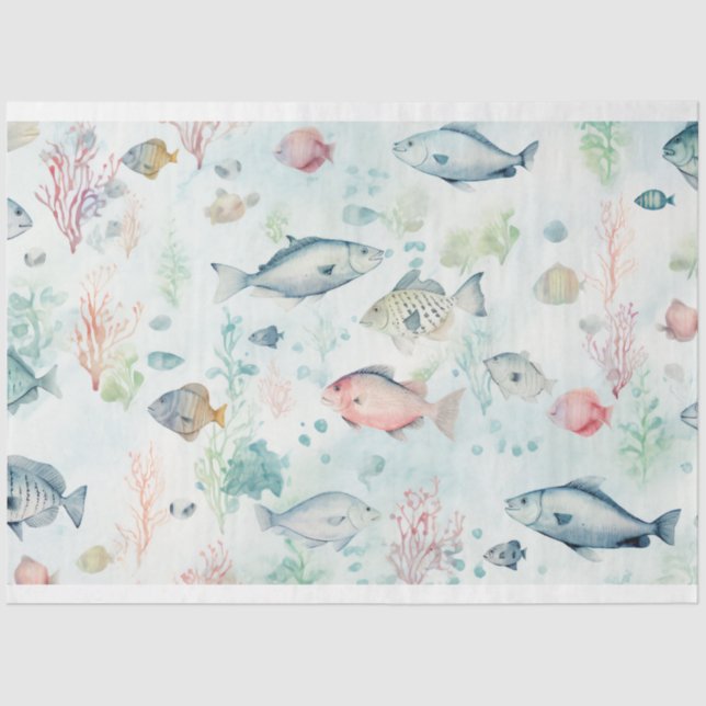 A Sea Series Design 7 Tissue Paper (Front)