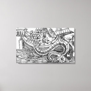 A Sea Serpent Canvas Print