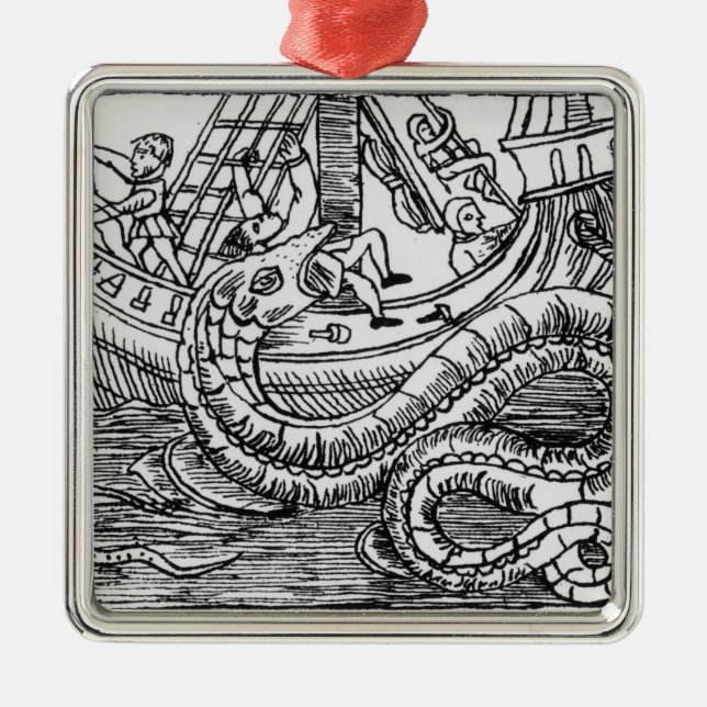 A Sea Serpent Metal Tree Decoration (Front)