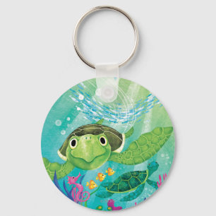 A Sea Turtle Rescue Key Ring