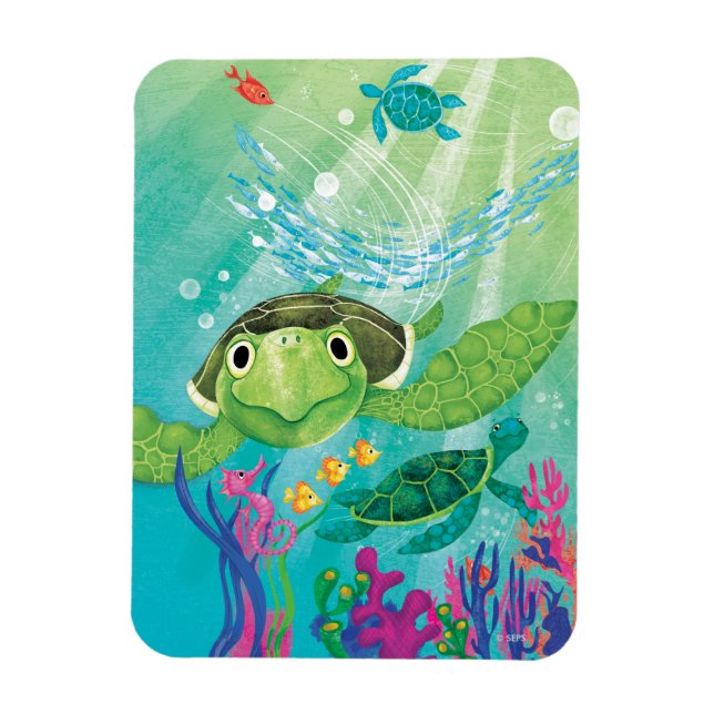A Sea Turtle Rescue Magnet (Vertical)