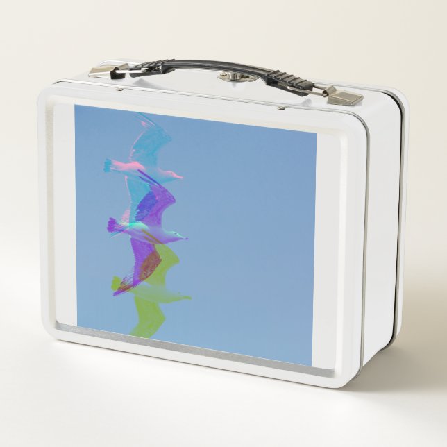 A seagull on lunch boxes   (Back)