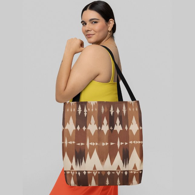 A seamless geometric pattern with triangular shape tote bag (Creator Uploaded)