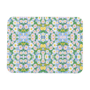 A seamless pattern of pastel daisies magnet