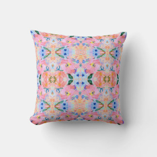 A seamless pattern with colourful pastel Cushion