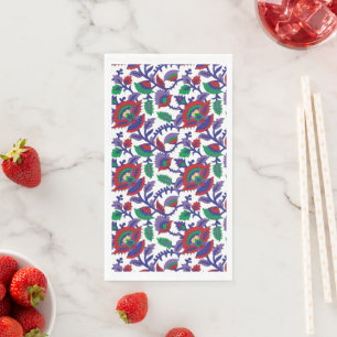 A seamless, symmetrical pattern featuring repeatin napkin