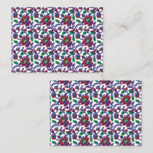 A seamless, symmetrical pattern featuring repeatin place card