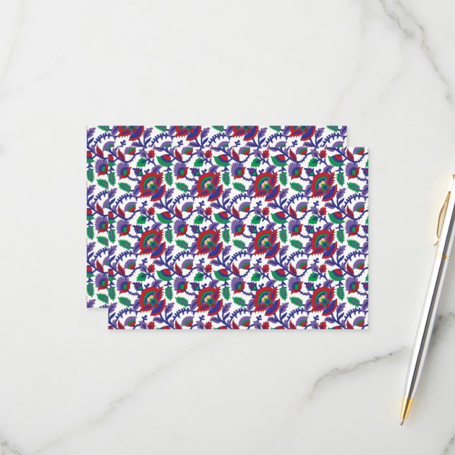 A seamless, symmetrical pattern featuring repeatin RSVP card (Front/Back In Situ)