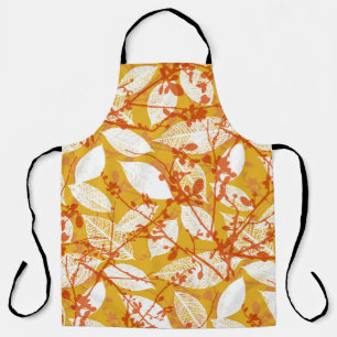 A seamless vintage background pattern of autumn le apron