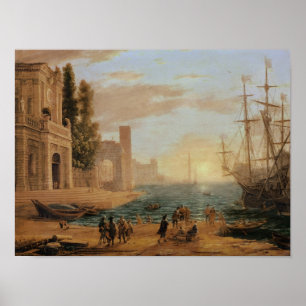 A Seaport, 1639 Poster