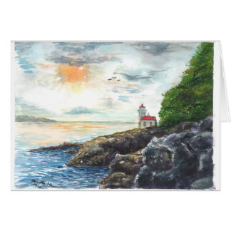 A seascape and the light house