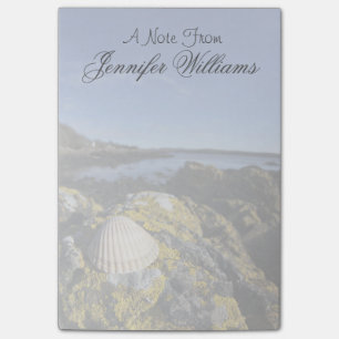 A Seashell Sits On A Rock Dumfries, Scotland Post-it Notes