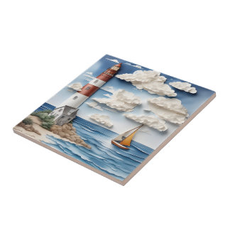 A Seaside Paper Dream 3 Tile