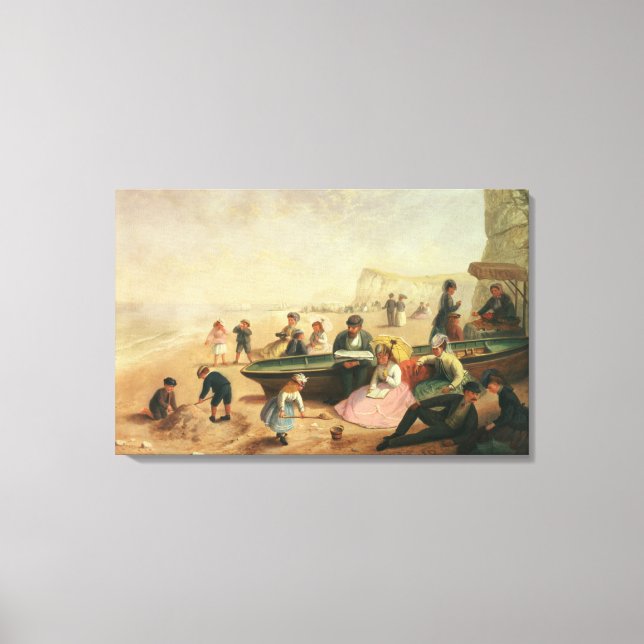 A Seaside Scene Canvas Print (Front)